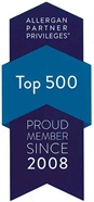 Allergan Partner Privileges. Top 500. Proud Member Since 2008.