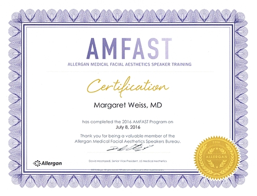 Dr. Margaret Weiss Certified by Allergan image