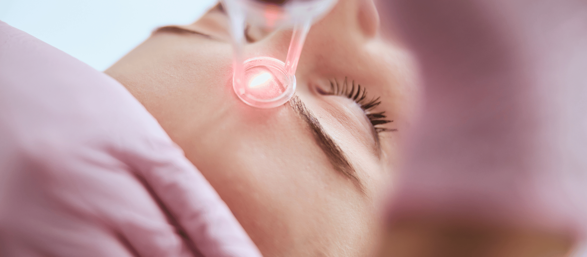 woman getting laser treatment