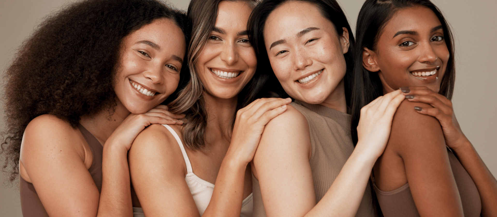 a group of girls smiling